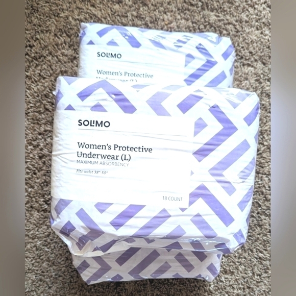 Solimo Incontinence & Postpartum Underwear for Women, Maximum Absorbency New - Picture 2 of 5